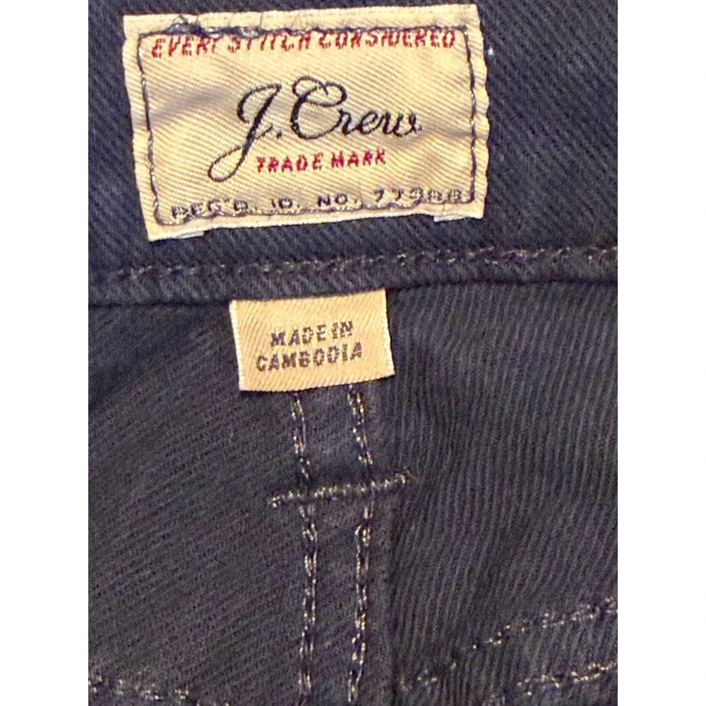 J.Crew 484 Slim Fit Pants Mens 31x30 Navy Blue Stretch Cotton Preppy Classic